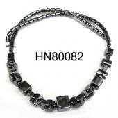 Black Stone Beads Hematite Jewelry Necklace